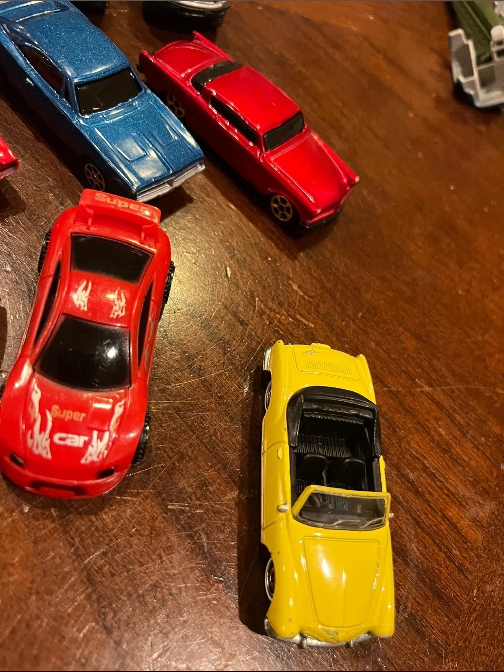 Assorted Kids Toy Car Set – Red, Orange, Blue, Yellow, Black, Silver